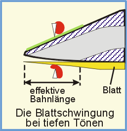 Sax Blattschwingung tief